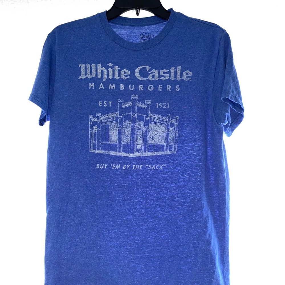White Castle - short-sleeved blue graphic t-shirt